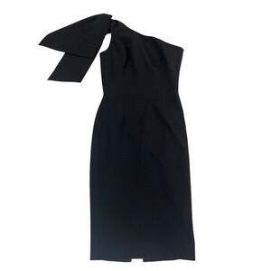 Dress The Population Tiffany Dress Medium Black Halter Neck Sheath